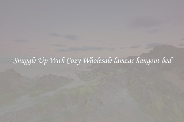 Snuggle Up With Cozy Wholesale lamzac hangout bed