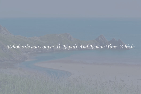 Wholesale aaa cooper To Repair And Renew Your Vehicle