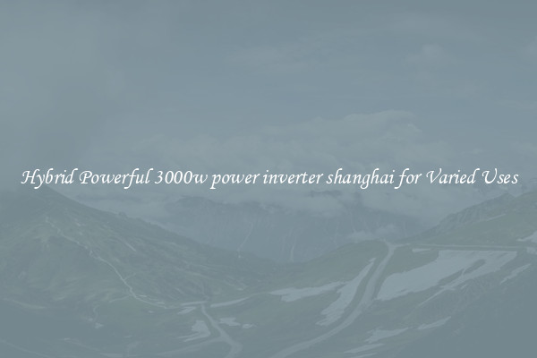 Hybrid Powerful 3000w power inverter shanghai for Varied Uses