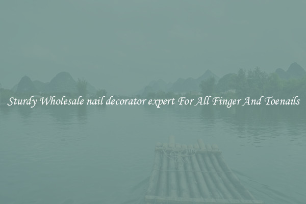 Sturdy Wholesale nail decorator expert For All Finger And Toenails