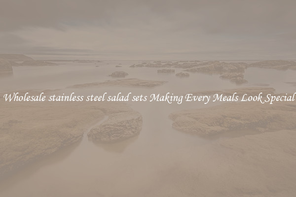 Wholesale stainless steel salad sets Making Every Meals Look Special