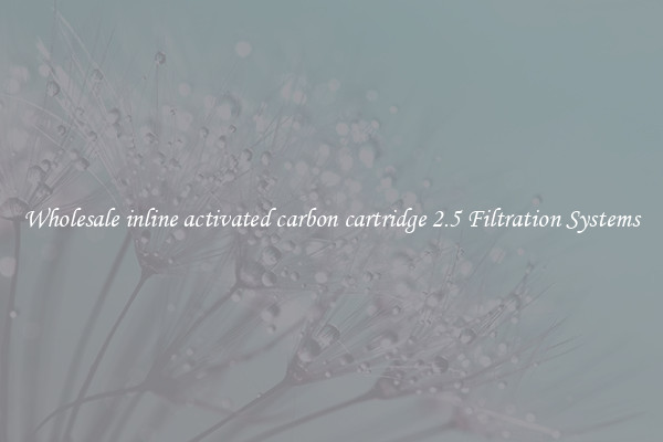 Wholesale inline activated carbon cartridge 2.5 Filtration Systems