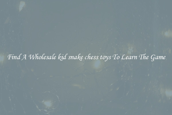 Find A Wholesale kid snake chess toys To Learn The Game