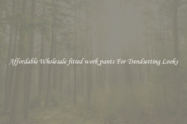 Affordable Wholesale fitted work pants For Trendsetting Looks