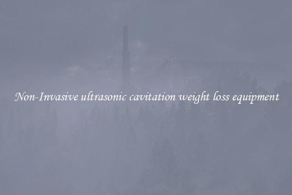 Non-Invasive ultrasonic cavitation weight loss equipment
