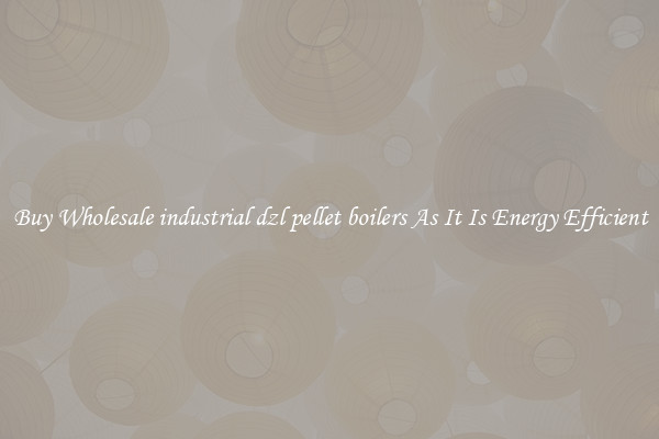 Buy Wholesale industrial dzl pellet boilers As It Is Energy Efficient
