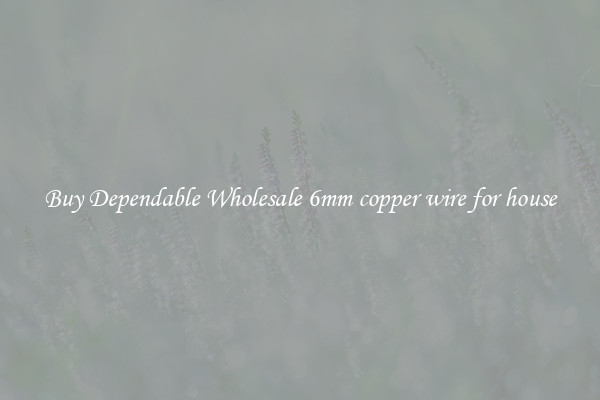 Buy Dependable Wholesale 6mm copper wire for house